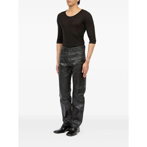 Mm6 Maison Margiela Black Denim - Regular & Straight-Leg Jeans Men